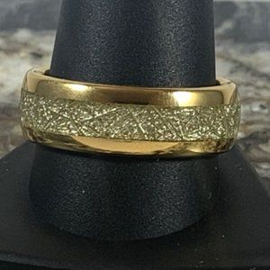 Size 12 tungsten meteor inlay band